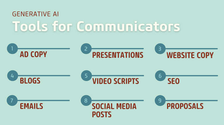 generative AI tools for communicators