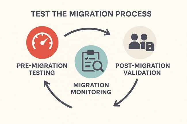 Test the migration process